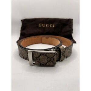 Gucci Monogram‎ GUCCI GG Supreme PVC 95cm Belt Beige/7BF0894